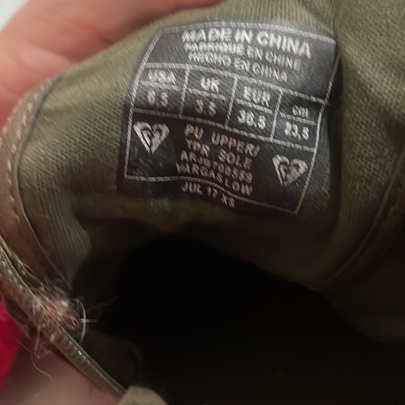 ROXY Women’s Neutral Buckle Lace Up Boot size 6.5 Brown Booties - Picture 6 of 7